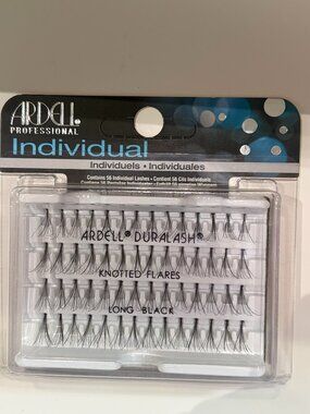 Bundle of Ardell Individual lashes Knotted Flares Long Black with Glue